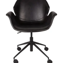 Silla De Oficina De Cuero Sintetico Nikki, Altura Regulable