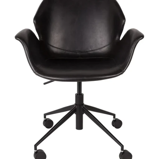 Silla De Oficina De Cuero Sintetico Nikki, Altura Regulable