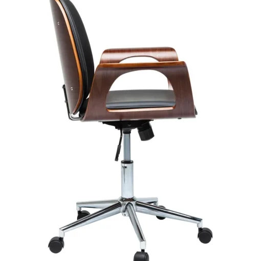 Silla De Oficina De Cuero Artificial Patron, Altura Regulable