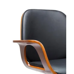 Silla De Oficina De Cuero Artificial Patron, Altura Regulable