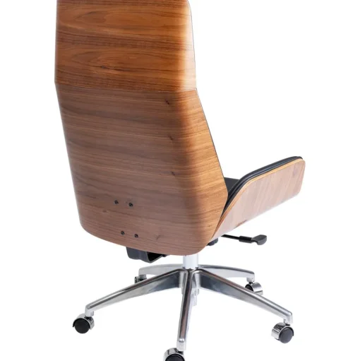 Silla De Oficina De Cuero Sintetico Rouven, Altura Regulable
