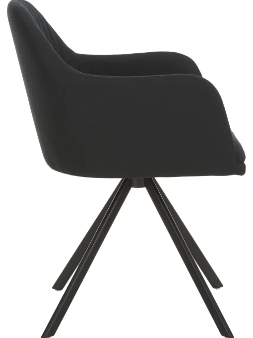 Silla Giratoria Con Reposabrazos Tapizada Lola