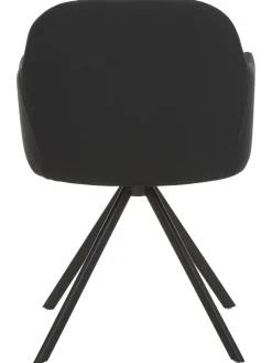 Silla Giratoria Con Reposabrazos Tapizada Lola