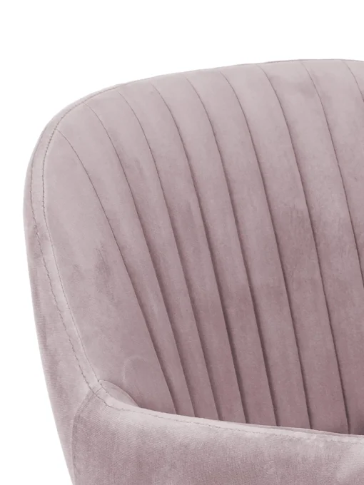 Silla Giratoria Con Reposabrazos De Terciopelo Lola