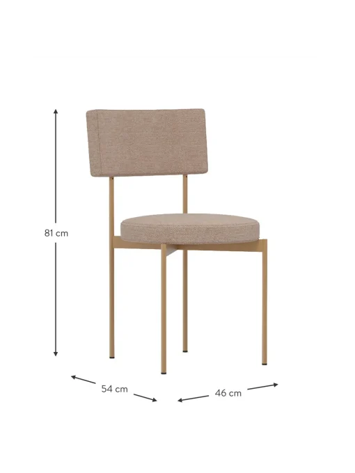 Silla Tapaizada De Metal Sedia