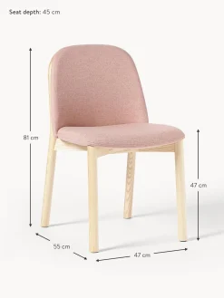 Silla Tapizada De Madera De Fresno Julie