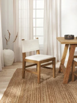 Silla Tapizada De Madera Liano