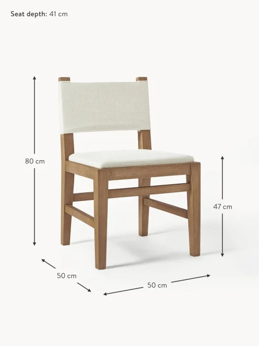 Silla Tapizada De Madera Liano