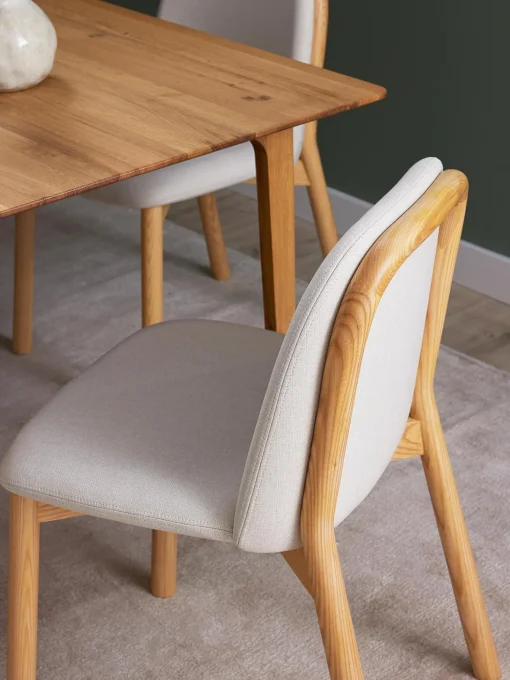 Silla Tapizada De Madera De Fresno Julie
