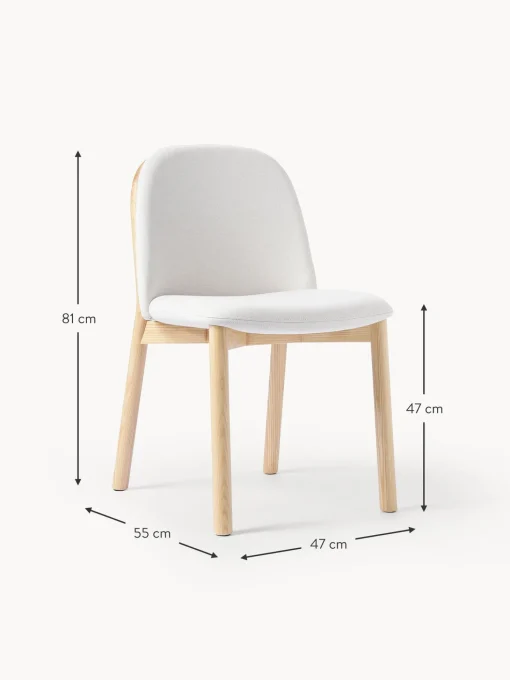 Silla Tapizada De Madera De Fresno Julie