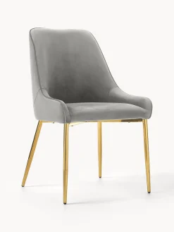 Silla Tapizada En Terciopelo Ava