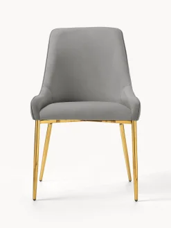 Silla Tapizada En Terciopelo Ava