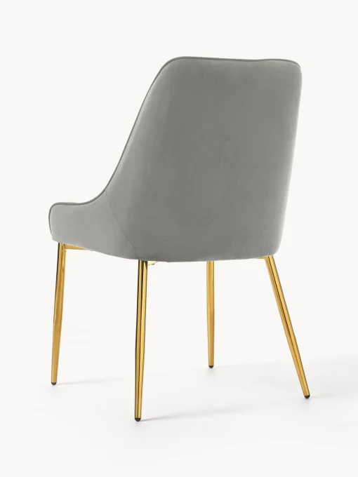 Silla Tapizada En Terciopelo Ava