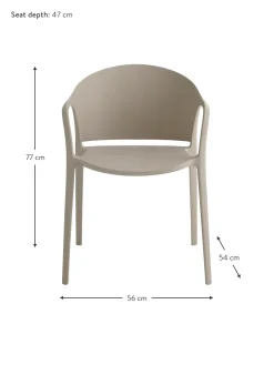 Sillas Con Reposabrazos De Plastico Monti, 2 Uds.