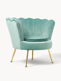 Sillon Coctel De Terciopelo Oyster
