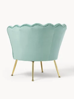 Sillon Coctel De Terciopelo Oyster