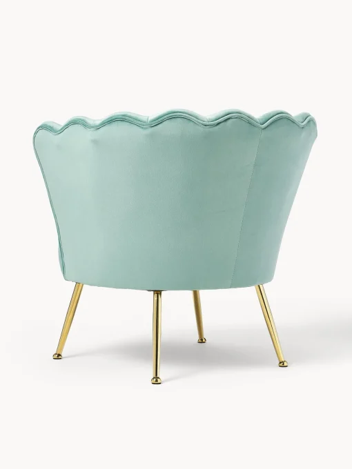 Sillon Coctel De Terciopelo Oyster