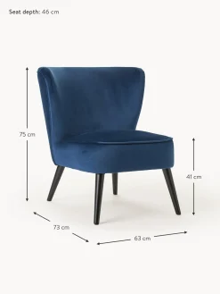 Sillon Coctel De Terciopelo Robine