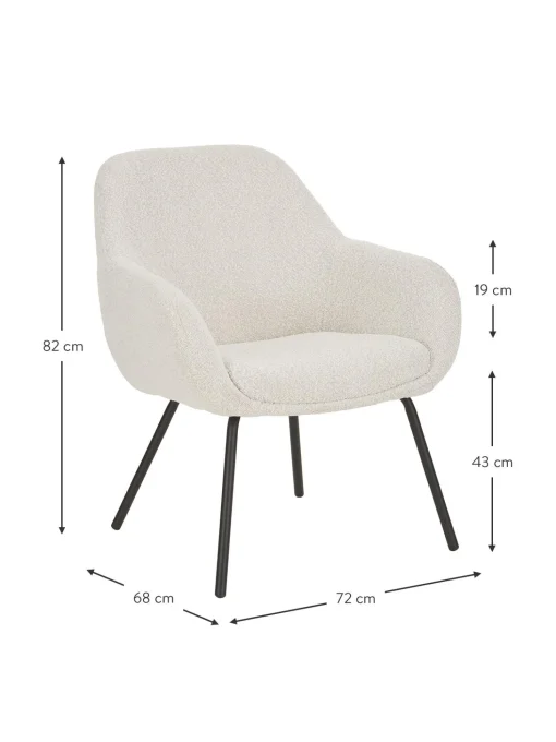Sillon Coctel En Tejido Boucle Nava