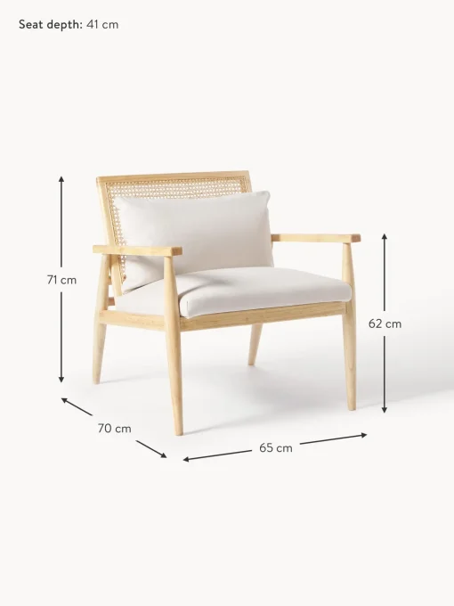 Sillon De Madera De Caucho Maciza Manuell