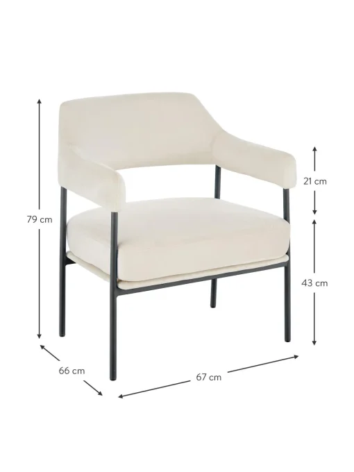 Sillon De Terciopelo Zoe