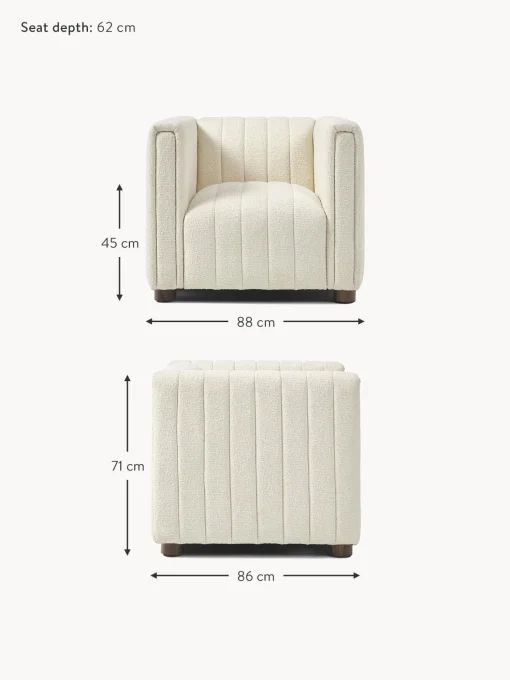 Sillon En Tejido Boucle Antonio