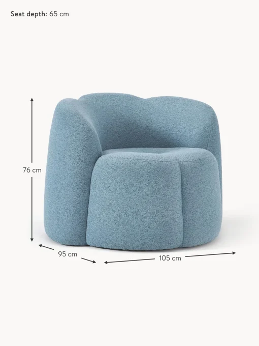Sillon En Tejido Boucle Fleur