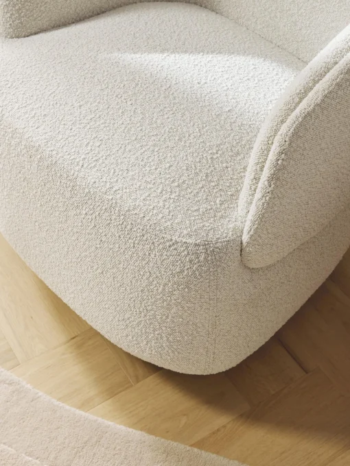 Sillon Giratorio En Tejido Boucle Irene