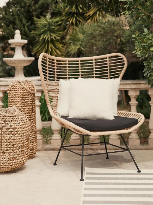 Sillon Orejero De Poliratan Costa