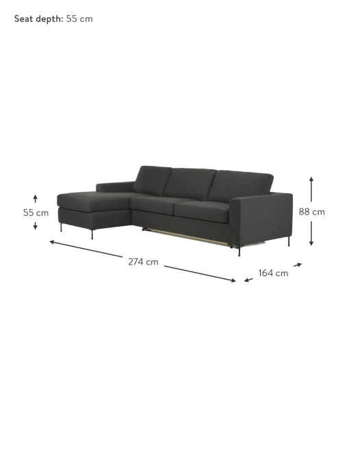 Sofa Cama Cucita (3 Plazas), Con Colchon