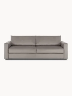 Sofa Cama De Terciopelo Tasha (3 Plazas), Con Espacio De Almacenamiento