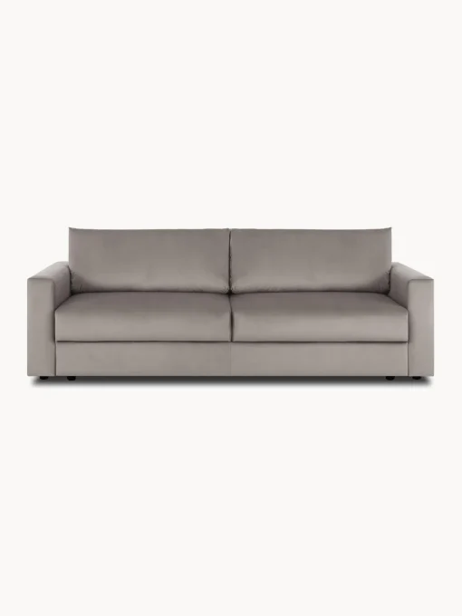 Sofa Cama De Terciopelo Tasha (3 Plazas), Con Espacio De Almacenamiento