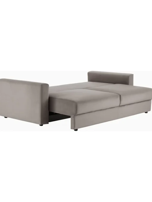 Sofa Cama De Terciopelo Tasha (3 Plazas), Con Espacio De Almacenamiento