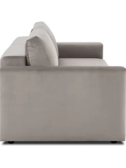 Sofa Cama De Terciopelo Tasha (3 Plazas), Con Espacio De Almacenamiento