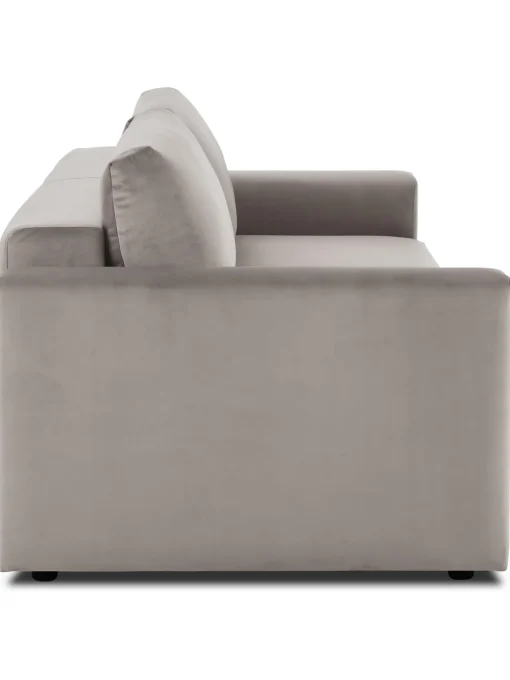 Sofa Cama De Terciopelo Tasha (3 Plazas), Con Espacio De Almacenamiento