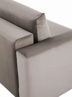Sofa Cama De Terciopelo Tasha (3 Plazas), Con Espacio De Almacenamiento