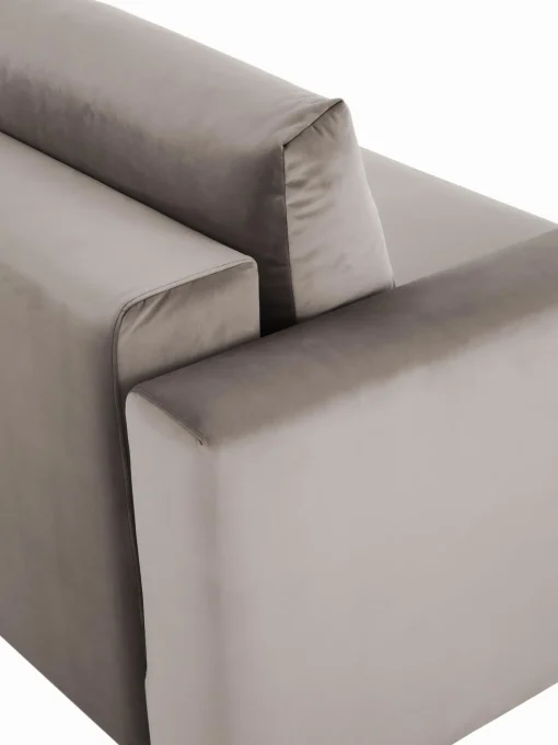 Sofa Cama De Terciopelo Tasha (3 Plazas), Con Espacio De Almacenamiento