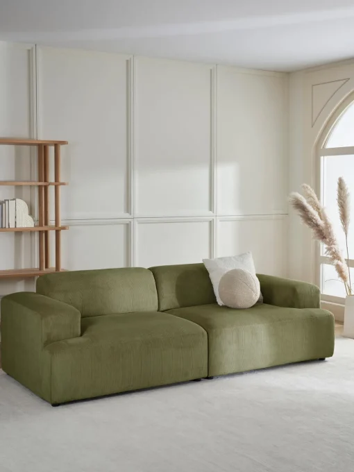 Sofa De Pana Melva (3 Plazas)