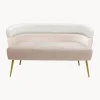 Sofa De Terciopelo En Diseno Retro Sandwich (2 Plazas)