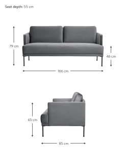 Sofa De Terciopelo Fluente (2 Plazas)