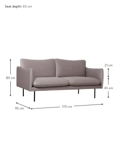 Sofa De Terciopelo Moby (2 Plazas)