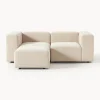 Sofa Modular Boucle Lena (3 Plazas), Con Reposapies