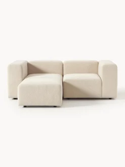 Sofa Modular Boucle Lena (3 Plazas), Con Reposapies