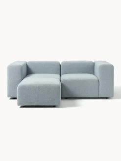 Sofa Modular Boucle Lena (3 Plazas), Con Reposapies