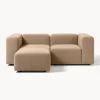 Sofa Modular Boucle Lena (3 Plazas), Con Reposapies