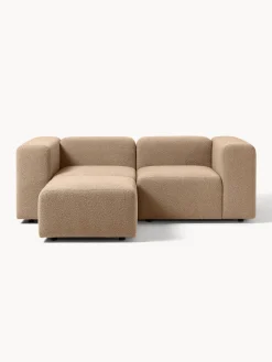 Sofa Modular Boucle Lena (3 Plazas), Con Reposapies
