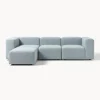 Sofa Modular Boucle Lena (4 Plazas), Con Reposapies