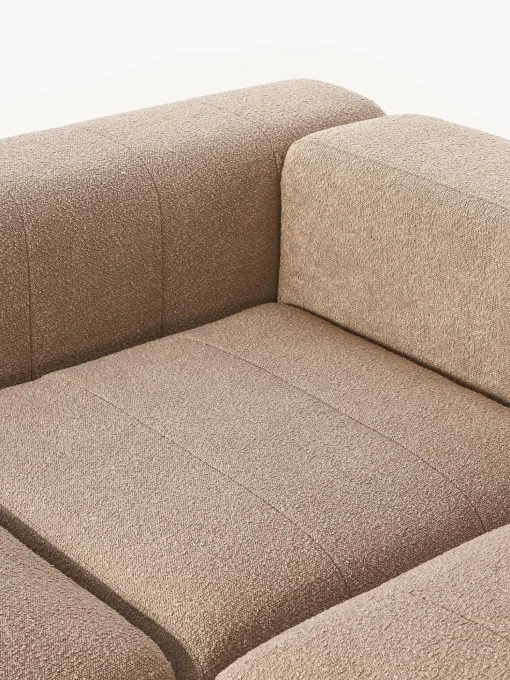 Sofa Modular Boucle Lena (3 Plazas), Con Reposapies