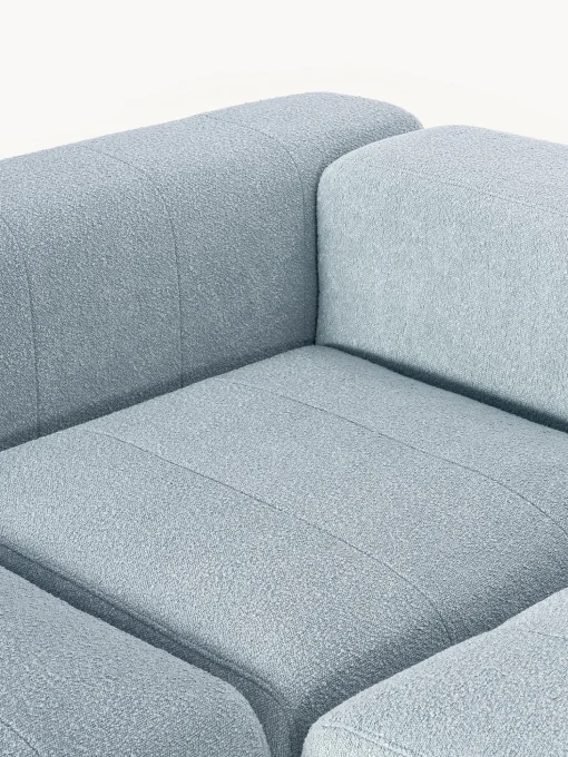 Sofa Modular Boucle Lena (4 Plazas), Con Reposapies