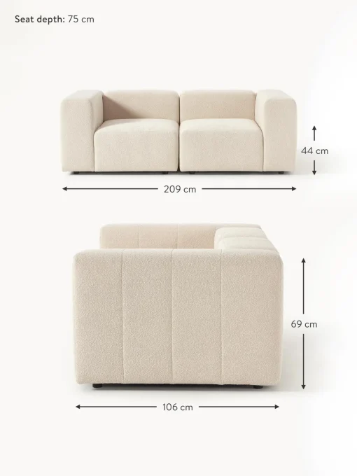 Sofa Modular Boucle Lena (3 Plazas)